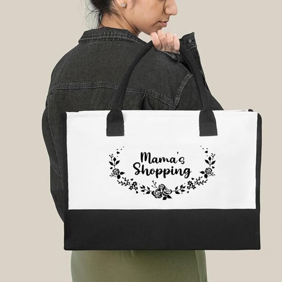 Canvas Tote Bag Canvas Beach Bag - Picture 1 of 3